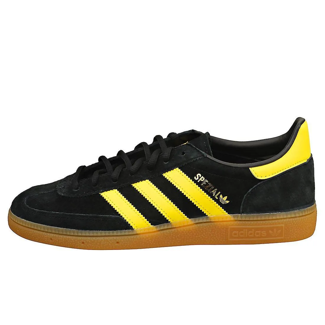 adidas Handball Spezial Mens Casual Trainers en Negro Amarillo