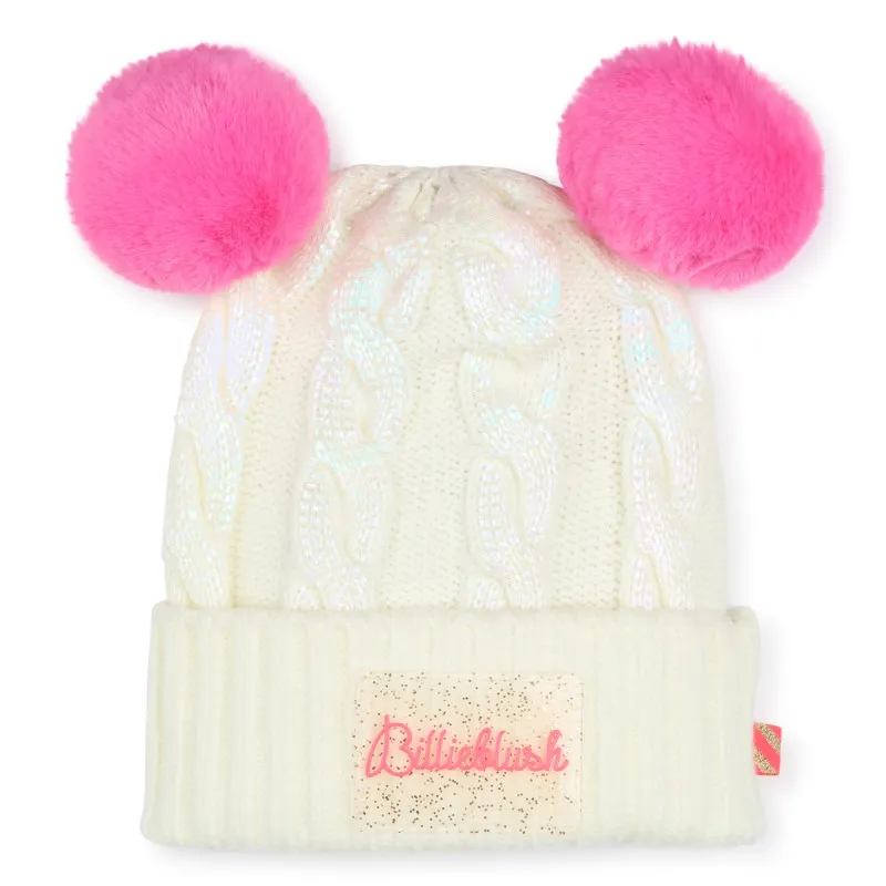 BILLIEBLUSH Gorro con pompones y ochos