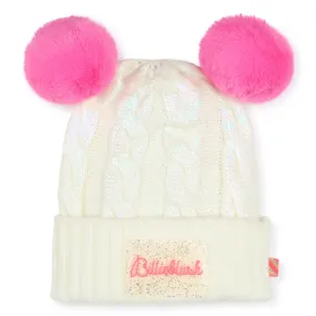 BILLIEBLUSH Gorro con pompones y ochos