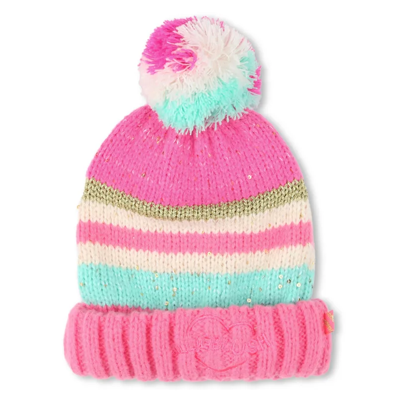 BILLIEBLUSH Gorro de rayas y pompón