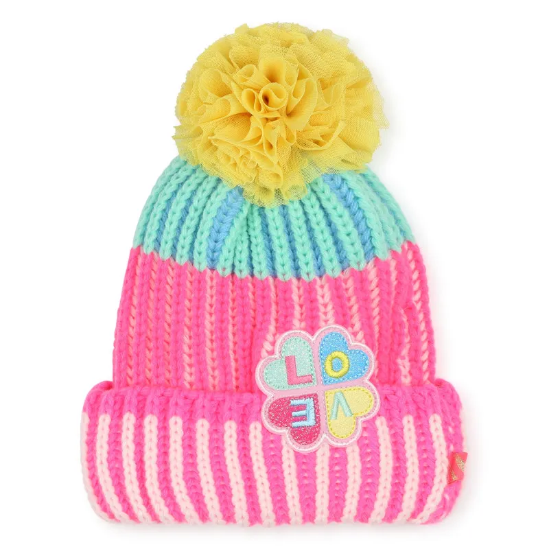 BILLIEBLUSH Gorro multicolor de canalé