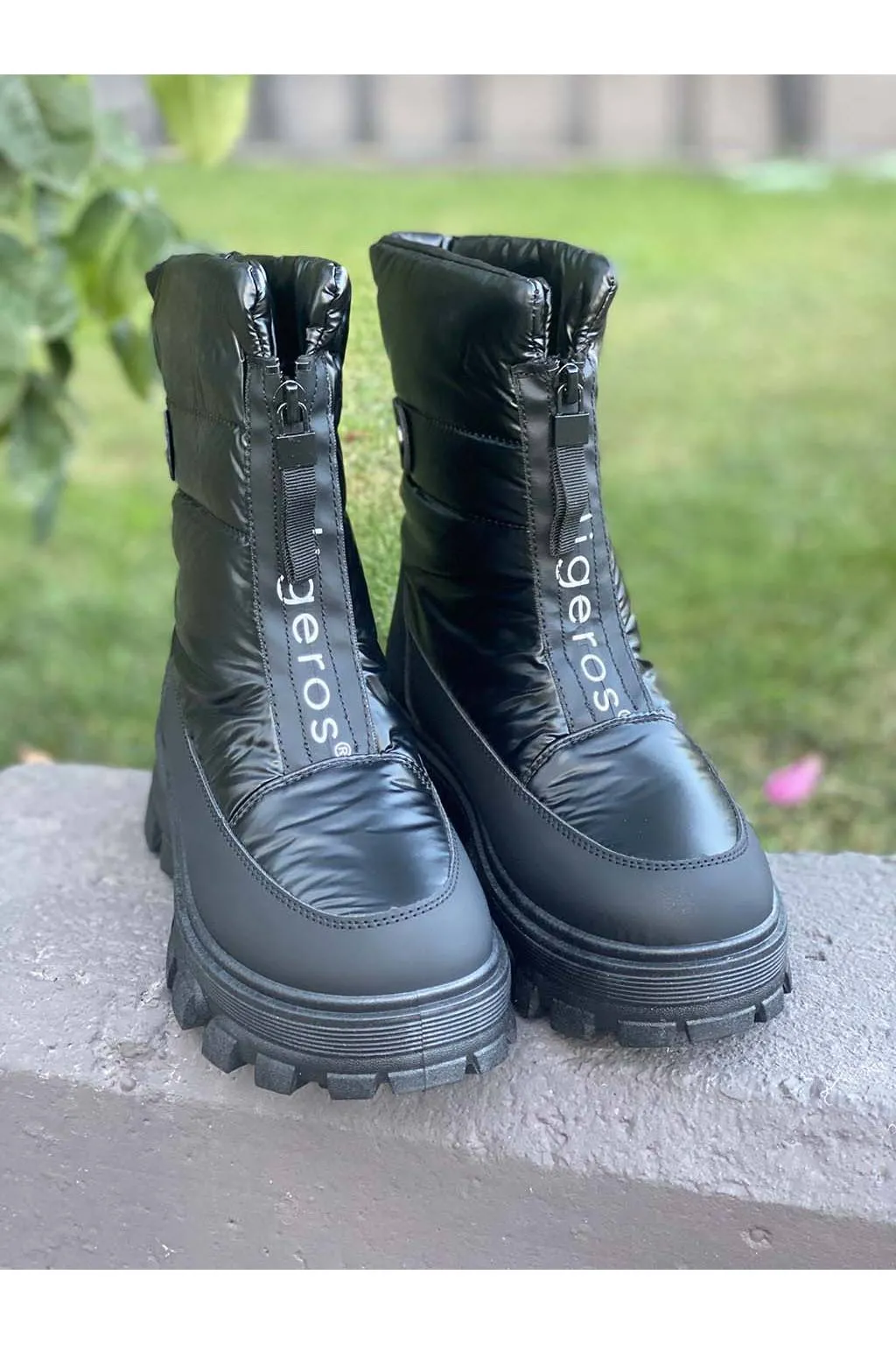 Bota Mujer Ecoligeros B3L3009 Lena Negra