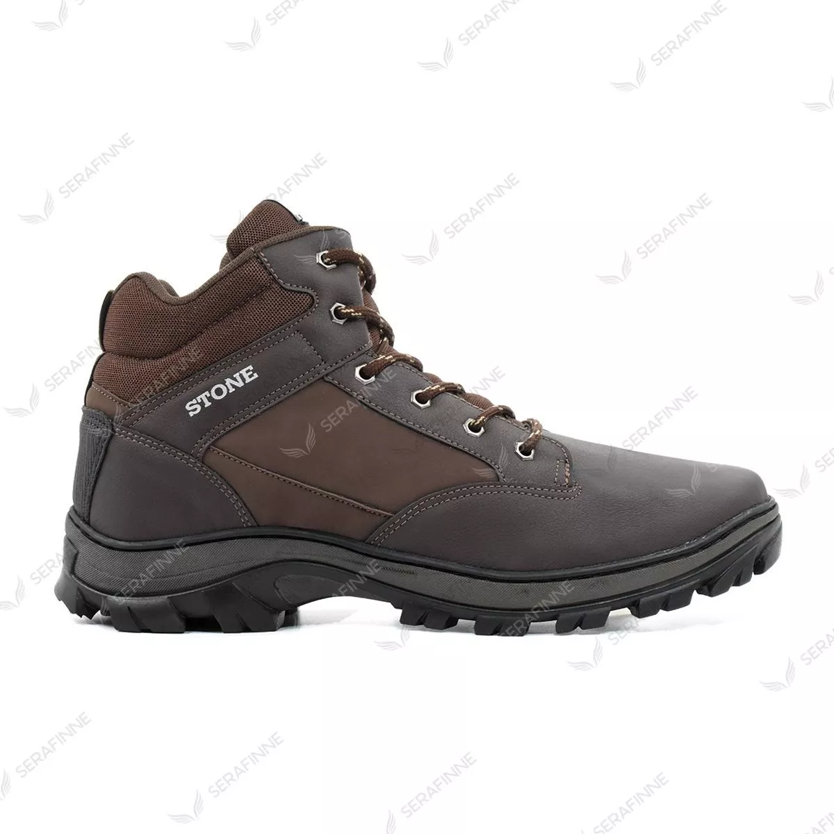 Bota Trekking Borcego Talle Especial Impermeable Stone 4106