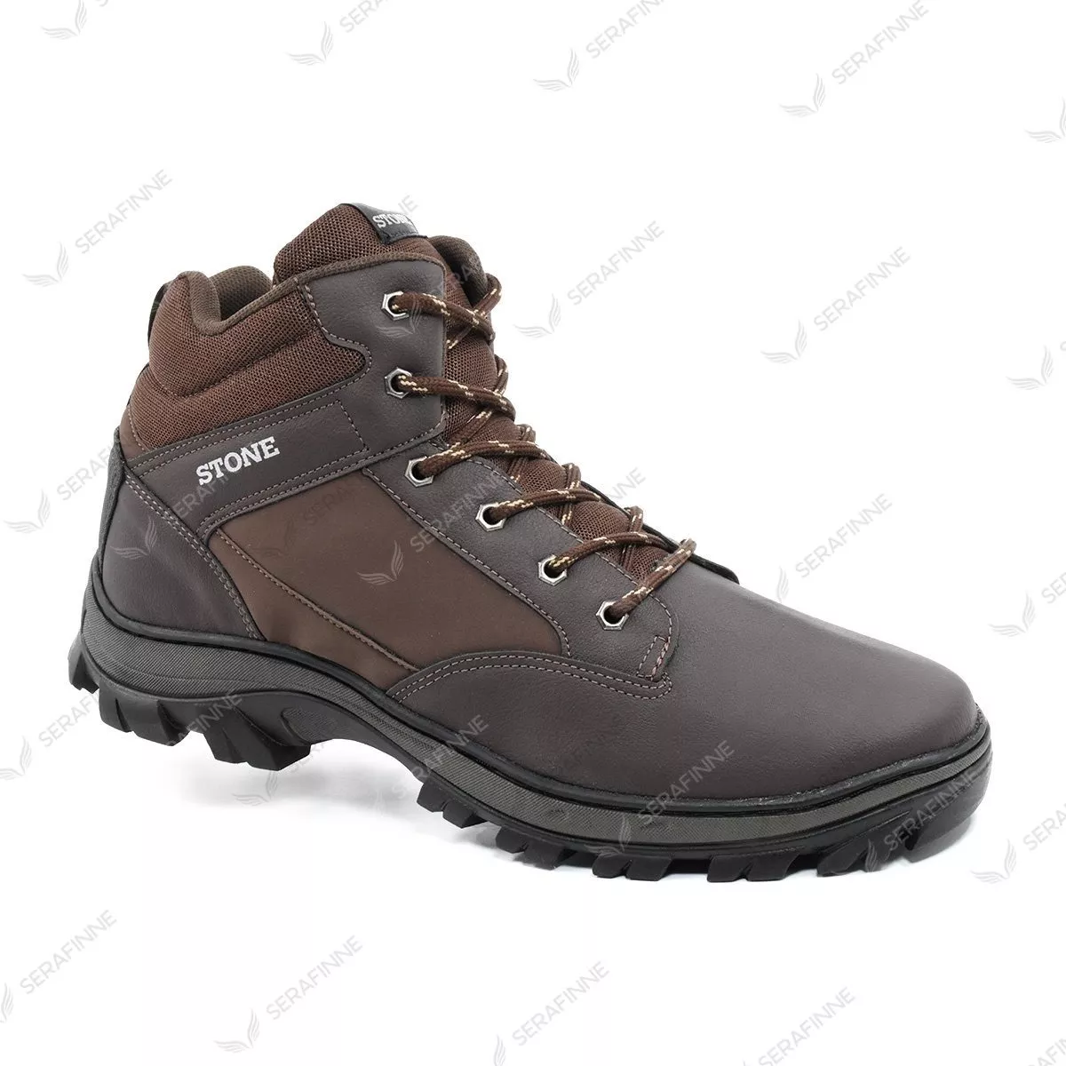 Bota Trekking Borcego Talle Especial Impermeable Stone 4106