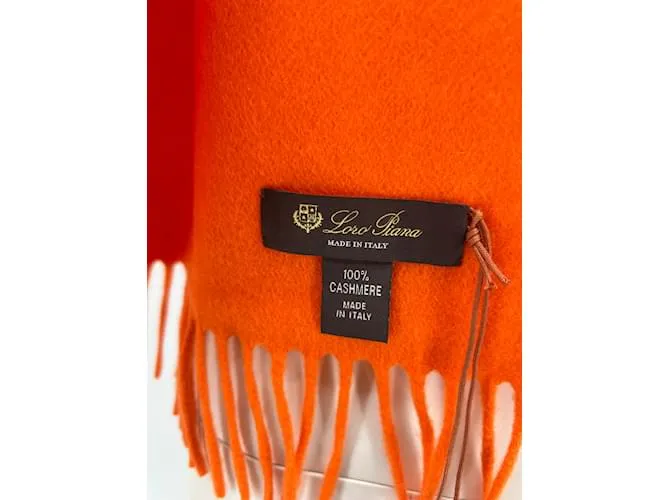 Bufandas LORO PIANA T.  Cachemira Naranja 