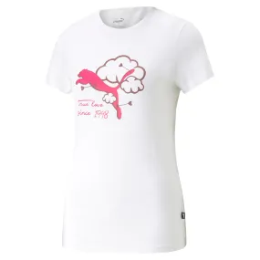 Camiseta Casual PUMA GRAPHICS Valentine. white 674452