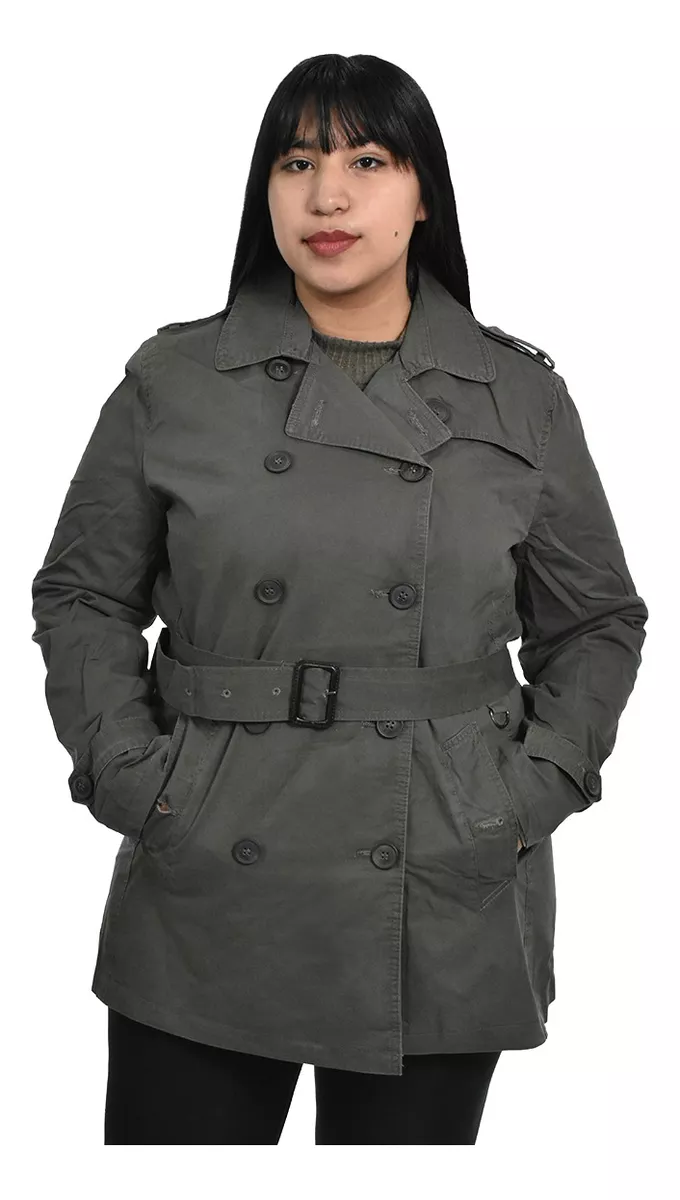 Campera Mujer Piloto Microfibra Impermeble Trench Especial