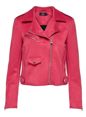 chaqueta only sherry bonded rosa para mujer