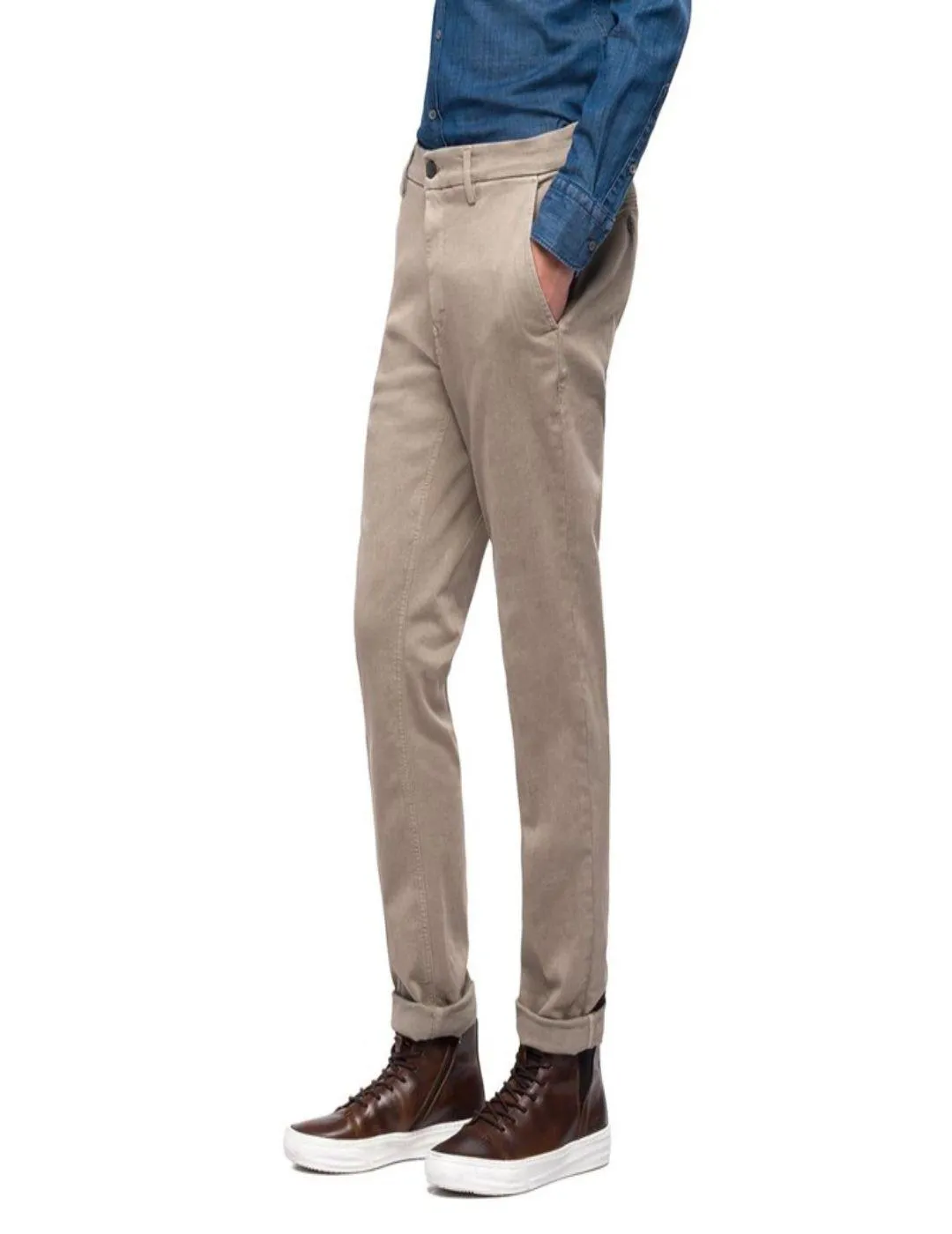 Chino Replay Hyperflex Zeumar beige para hombre