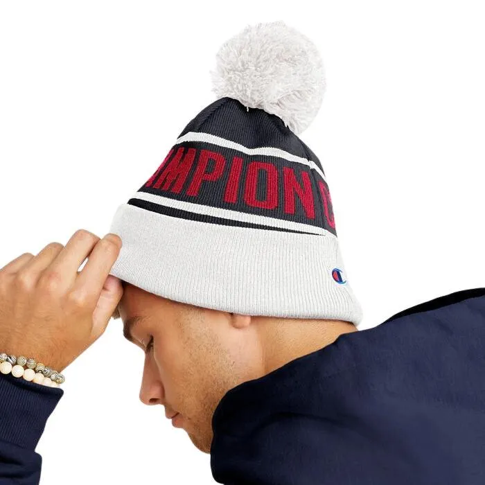 Gorro Champion With Cuff And Pom Blanco Azul Rojo