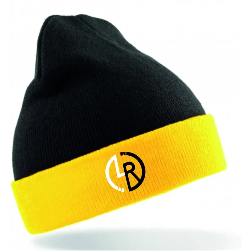 Gorro Combinado - Negro Amarillo - LR Circular