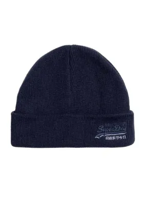 gorro superdry orange label marino hombre