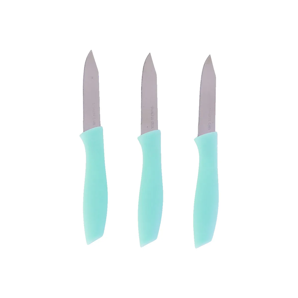 Inkanto, Set de Cuchillos de Cocina, color Aqua, 3 pzas