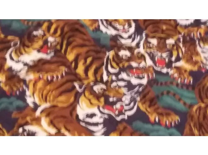 Kenzo Bufandas de seda Estampado de leopardo 