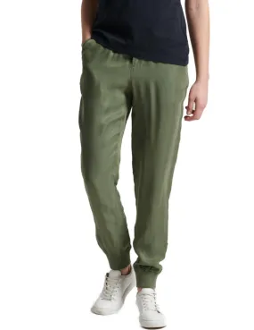 Pantalon Superdry Jogger verde para mujer-a