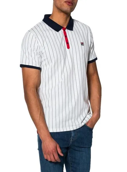 polo fila sport blanco para hombre