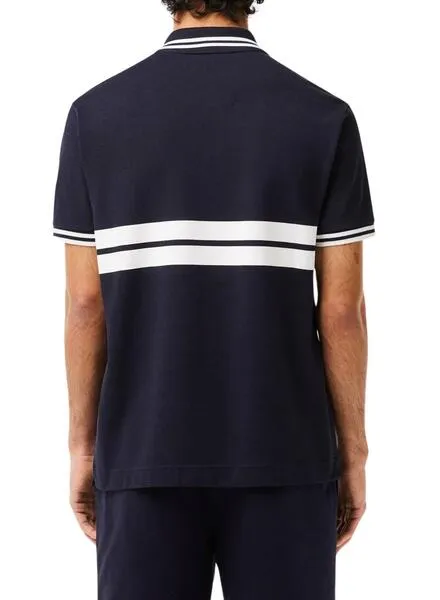 Polo Lacoste L1212 Insignia Marino Para Hombre