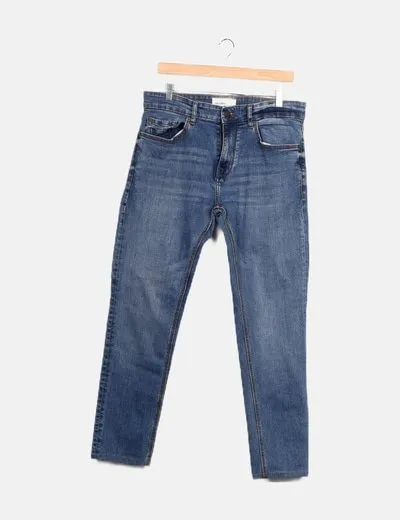 Pull&Bear Pantalón denim casual