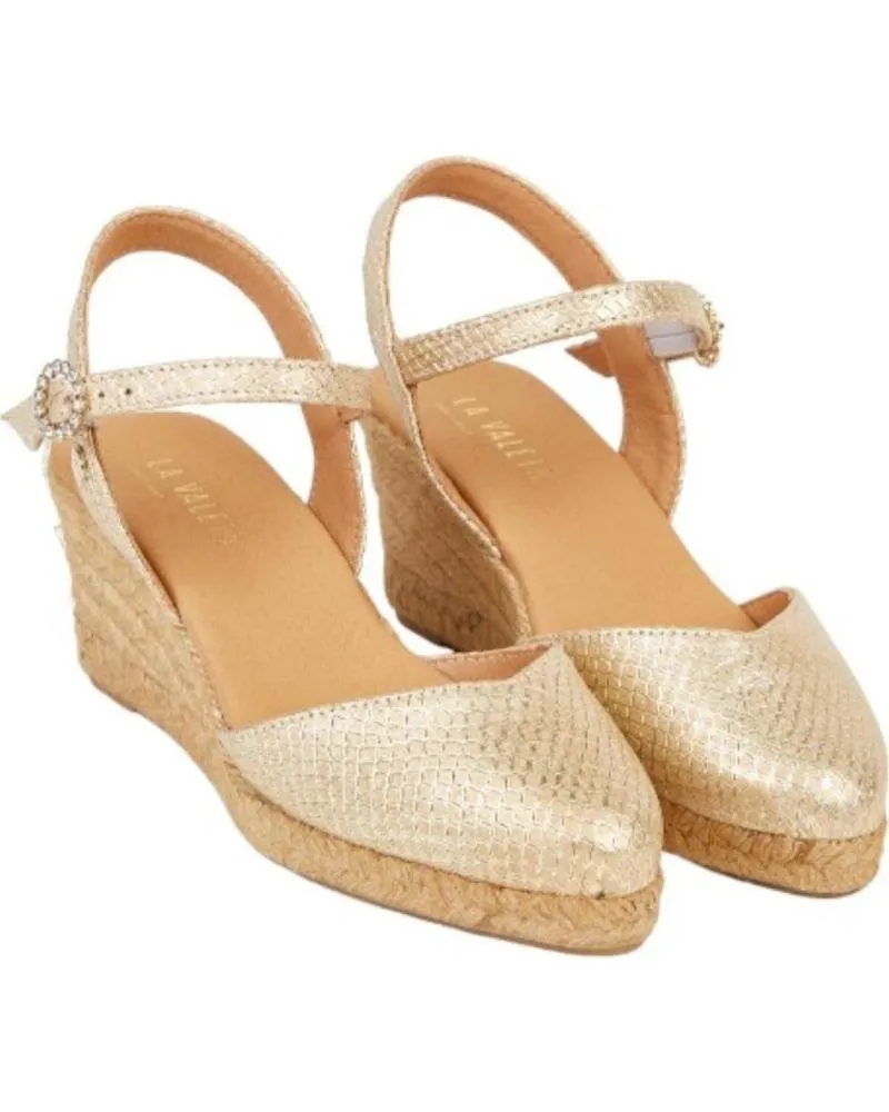 Sandalias de Mujer LA VALETA ALPARGATAS ORO