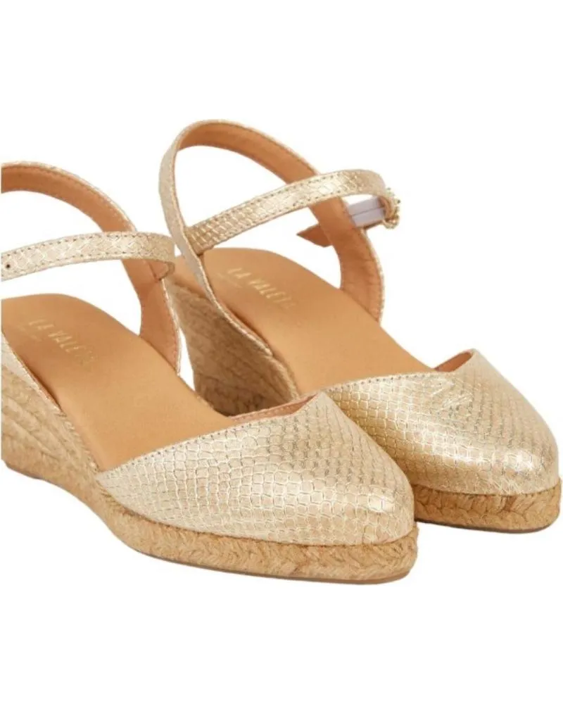 Sandalias de Mujer LA VALETA ALPARGATAS ORO