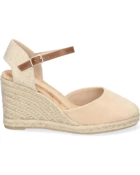 Sandalias PUNTOSALAO  de Mujer ALPARGATAS SANDALIAS DE CUNA MEDIA Y HEBILLA MUJER COLOR BEI  VARIOS COLORES