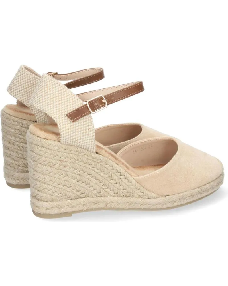 Sandalias PUNTOSALAO  de Mujer ALPARGATAS SANDALIAS DE CUNA MEDIA Y HEBILLA MUJER COLOR BEI  VARIOS COLORES