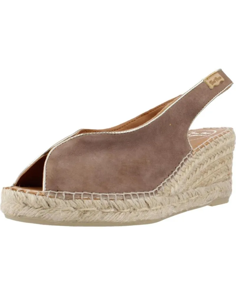 Sandalias TONI PONS  de Mujer ALPARGATAS MUJER MODELO LESLIE COLOR MARRON  TAUPE