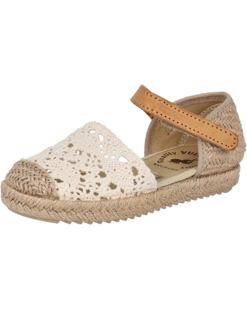 Sandalias VUL-LADI  de Niña 9370-681 ALPARGATAS ESPARTO NI  BEIGE