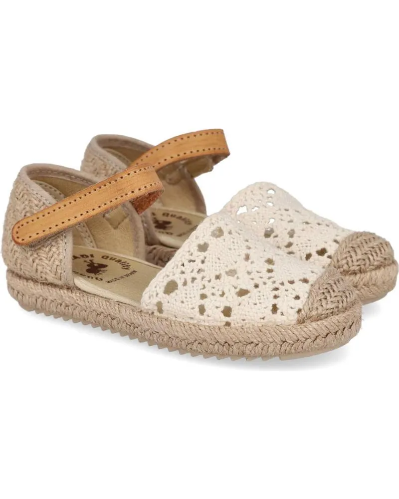 Sandalias VUL-LADI  de Niña 9370-681 ALPARGATAS ESPARTO NI  BEIGE