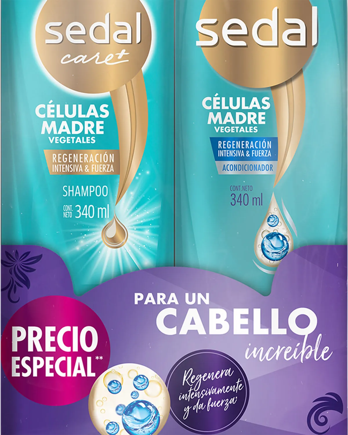 Sedal Shampoo 340 ml +  Acondicionador 340 ml