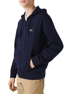 Sudadera Lacoste Hood Zip Marino para hombre