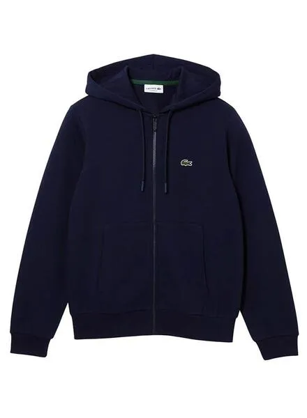 Sudadera Lacoste Hood Zip Marino para hombre